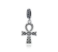 Streetculture Ankh Croix Égypte Anch Bracelet à breloques Chaîne Pendentif Bijoux Décoration Accessoires Argent 925 Cadeau Argent Sterling