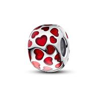 Streetculture Anneaux stoppeurs espaceurs « I Love You » - Cœurs - Mobile - Bracelet à breloques - Pendentif - Bijoux de décoration - Argent sterling 925
