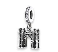 Streetculture France Arc de Triomphe Arc de Triomphe Ville de l'amour Monument Paris - Bracelet à breloques - Accessoires en argent sterling 925