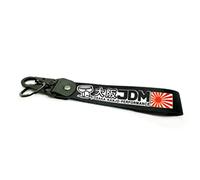 Streetculture JDM TUNING PERFORMANCE Porte-clés Jet Tag en nylon - Auto Garage Custom Car Accessories Accessories Lanyard Keychain, Noir , 13x3cm