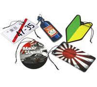 Streetculture Lot de 5 désodorisants JDM - Wakaba Japon Import - Rising Sun - Parfum New Car - Accessoires pour voiture