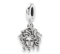 Streetculture Medusa Breloque en argent sterling 925 en forme de tête de dieu Histoire grecque Grèce Pour bracelet à breloques