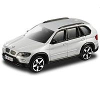 streetfire Marque : BMW, modèle : BMW X5 2007, couleur argent, modèle de voiture moulé sous pression à l'échelle 1/43 de Bburago