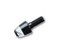 Streetparts24 m-Blaze PIN Clignotant universel à LED anodisé Noir Certifié E - Technologie Power LED, extrêmement compact, boulon fileté M8, 3 W, longueur 38,5 mm