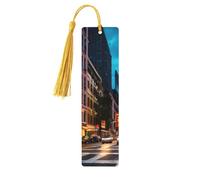 Streets of New York City Lot de 5 marque-pages à pompons en bois pour femme