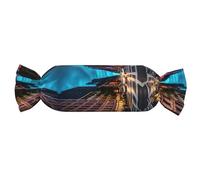 Streets of New York City Print Candy Oreiller cylindrique pratique polyvalent confort chambre salon voyage