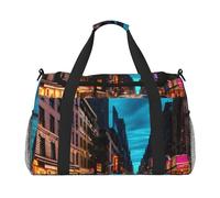 Streets of New York City Sac fourre-tout pliable élégant avec fermeture éclair imperméable pour week-end
