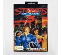 STREETS OF RAGE 3 Cartouche de jeu MD 16 bits avec boîte RU pour systèmes Sega Megadrive Genesis EU SHELL