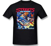 Streets of Rage Cover Art T-Shirt Mens Unisex Black Tees S