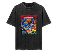 Streets of Rage Cover Art Tank Top Men's Basic Short Sleeve T-Shirt Black 3XL