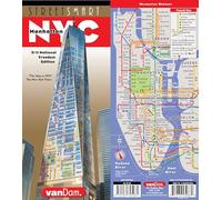 StreetSmart NYC Map by VanDam -- Laminated City Street Map of Manhattan, New York, in 9/11 National Memorial Edition - Folding pocket size city travel ... and hotels, 2019 Edition Map - March 15, 2019