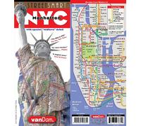 StreetSmart NYC Midtown Manhattan Map by VanDam -- Laminated pocket sized city street Map with all attractions, museums, Broadway theaters, hotels and subway map, 2018 Edition.