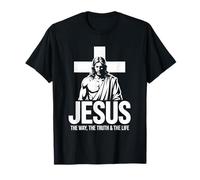 Streetwear chrétien Jesus Standing Cross T-Shirt