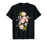 Streetwear Japonais Sakura Cerisier en Fleurs Kawaii Art T-Shirt