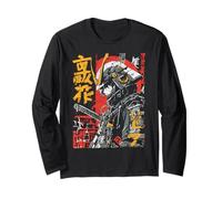 Streetwear Japonais Samurai Warrior Cyberpunk Y2K Anime Manche Longue