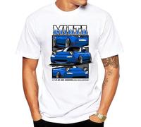 Streetwear Race Cars Lover Tshirts Novelty Design Blue Miata na6 mx5 JDM Car Sport Car Printed Casual Hip Hop T-Shirt Top