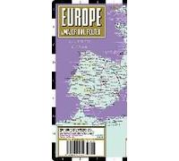 Streetwise Europe & Major Rail Routes Laminated Map