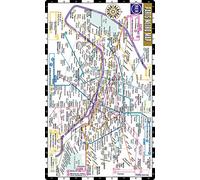 Streetwise Paris Metro Map - Laminated Metro Map Of Paris, France