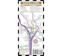 Michelin – Plan du métro Streetwise Washington D.C. Metrorail – Laminé