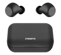 STREETZ Ecouteurs intra-auriculaires sans fil avec étui de chargement, BT 5, TWS, noir