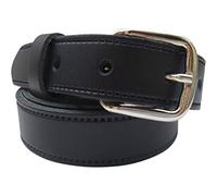 Streeze Ceinture en véritable cuir 24 mm pour garçon. Ceinture pour enfant pour occasions spéciales ou pour l’école. (71cm - 76cm taille, noir)