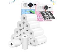 Strehknewen Papier Thermique pour Appareil Photo Enfant - 12 Rouleaux 57mm x 30mm x 6m, Sans BPA, Rouleau Recharge Imprimante Thermique Mini Photo