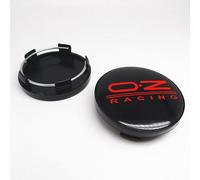 STREHN Voiture Cache-moyeux Enjoliveurs pour 59mm OZ Racing Pneus Et Jantes Badge Autocollants Accessoires Hub Centre Caps Cover Sticker,A-Blackstyle
