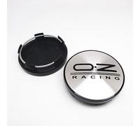 STREHN Voiture Cache-moyeux Enjoliveurs pour 59mm OZ Racing Pneus Et Jantes Badge Autocollants Accessoires Hub Centre Caps Cover Sticker,C-Blackstyle