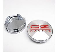 STREHN Voiture Cache-moyeux Enjoliveurs pour 59mm OZ Racing Pneus Et Jantes Badge Autocollants Accessoires Hub Centre Caps Cover Sticker,D-Silverstyle