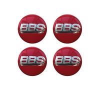 STREHN Voiture Cache-moyeux Enjoliveurs pour BBS 56MM Pneus Et Jantes Badge Autocollants Accessoires Hub Centre Caps Cover Sticker,C-Redstyle