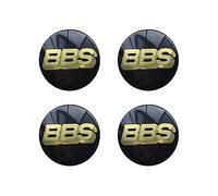 STREHN Voiture Cache-moyeux Enjoliveurs pour BBS 56MM Pneus Et Jantes Badge Autocollants Accessoires Hub Centre Caps Cover Sticker,A-Blackstyle