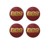 STREHN Voiture Cache-moyeux Enjoliveurs pour BBS 56MM Pneus Et Jantes Badge Autocollants Accessoires Hub Centre Caps Cover Sticker,B-Redstyle