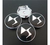 STREHN Voiture Cache-moyeux Enjoliveurs pour DS DS3 DS5 DS6 60MM Pneus Et Jantes Badge Autocollants Accessoires Hub Centre Caps Cover Sticker,A