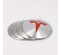 STREHN Voiture Cache-moyeux Enjoliveurs pour Tesla Model 3 Y S X 56MM Pneus Et Jantes Badge Autocollants Accessoires Hub Centre Caps Cover Sticker,D