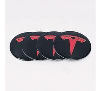 STREHN Voiture Cache-moyeux Enjoliveurs pour Tesla Model 3 Y S X 56MM Pneus Et Jantes Badge Autocollants Accessoires Hub Centre Caps Cover Sticker,C