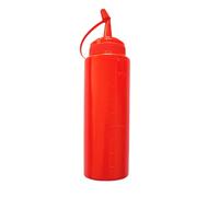 Streich Squirt Set de bouteilles - Faux ketchup - Bâillon de moutarde, jouets d'astuces - Accessoires de plaisanterie - Rouge et jaune - Jouet de mesure pour fête comédie - Bouteilles Phoney Gag pour