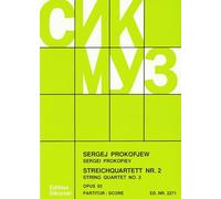 Streichquartett Nr. 2 auf kabardinische Themen: op. 92. string quartet. Partition de poche.