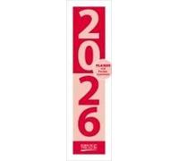 Streifenplaner Mini Rot 2026