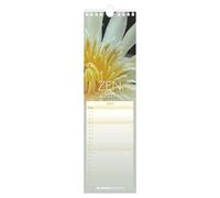Streifenplaner Mini Zen 2027: Streifenplaner Mini Zen 2027 - schmaler Wandkalender 9,5x33 cm mit farblich markierten Wochenenden, Feiertagen & Mondphasen, ideal für Haushalt, Familie & Büro