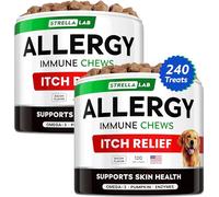 StrellaLab Bacon à mâcher pour chien allergique 240 ct