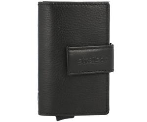 Strellson Carter c-two Étui pour cartes de crédit Protection RFID Cuir 7 cm noir