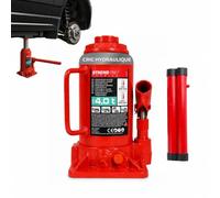 STREND PRO Premium Cric Bouteille hydraulique 4 t, Hauteur de Levage 180-350 mm, cric Compact pour Voiture, Garage et Atelier