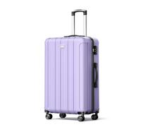 Strenforce Lot de 3 valises légères en ABS avec serrure TSA, A-Violet lavande 02, Carry-On 20-Inch