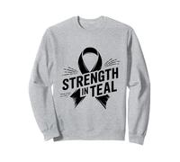 Strength in Teal Teal Sensibilisation au Cancer de l'ovaire Teal Teal Sweatshirt