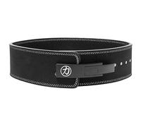 Strength Shop Ceinture de force musculation 10 mm avec boucle à levier, Certifié IPF, ceinture musculation homme et femme, robuste et durable, stabilise le tronc et la colonne pendant l'entraînement