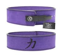 Strength Shop Ceinture de force musculation 10 mm avec boucle à levier, Certifié IPF, ceinture musculation homme et femme, robuste et durable, stabilise le tronc et la colonne pendant l'entraînement
