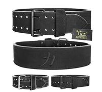 Strength Shop Ceinture de force musculation 13 mm avec boucle, Certifié IPF, ceinture musculation homme et femme, robuste et durable, stabilise le tronc et la colonne pendant l'entraînement