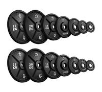 Strength Shop Disque Musculation 50mm (1,25 kg à 25 kg), Disque de Musculation en Fonte avec Bord de Préhension, Robustes Disque de Poids Musculation, Idéal pour Barre Olympique, Courbée, etc.