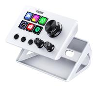 Streonor Stream Controller Mini S6 Blanc, 6 Touches LCD, 3 Molettes et 3 Touches Scène USB-C PC Mac