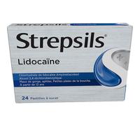 Strepsils Lido. Maux De Gorge Aphtes Petites Plaies De La Bouche 24 Pastilles À Sucer